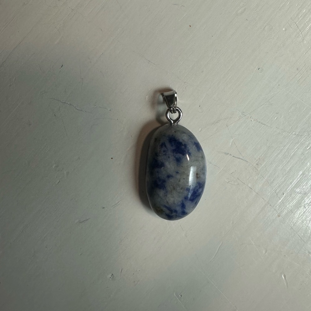 Sodalite drop necklace